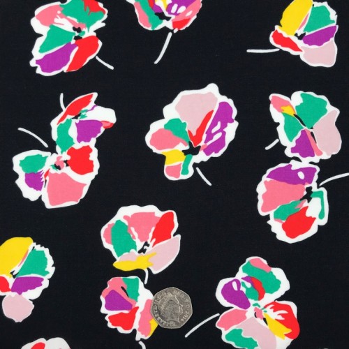 Viscose - 002/ANA/A - Black